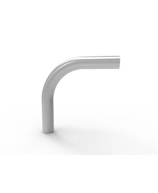 WORKWEAR, SAFETY & CORPORATE CLOTHING SPECIALISTS - NoWeld Handrail Bend 40NB 90 degree - Galvanised