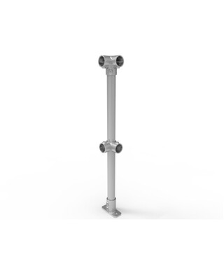 WORKWEAR, SAFETY & CORPORATE CLOTHING SPECIALISTS - NoWeld Corner Post Surface Mount - Galvanised