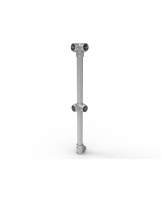 WORKWEAR, SAFETY & CORPORATE CLOTHING SPECIALISTS - NoWeld Corner Post Vertical Mount - Galvanised