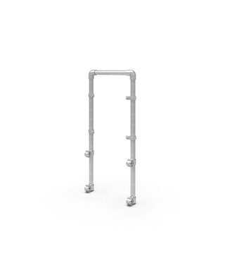 WORKWEAR, SAFETY & CORPORATE CLOTHING SPECIALISTS - NoWeld Trolley Bay Sign Frame - Single Side - Galvanised