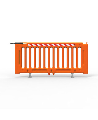 WORKWEAR, SAFETY & CORPORATE CLOTHING SPECIALISTS - Post-Q Panel 2130mm Long - Polyethylene Hi-Vis Orange