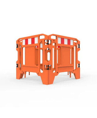 WORKWEAR, SAFETY & CORPORATE CLOTHING SPECIALISTS - Pit Surround 1250mm Square - Hi-vis Orange with Reflective Panels