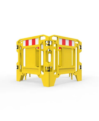 WORKWEAR, SAFETY & CORPORATE CLOTHING SPECIALISTS - Pit Surround 1250mm Square - Hi-vis Yellow with Reflective Panels