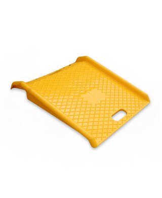 WORKWEAR, SAFETY & CORPORATE CLOTHING SPECIALISTS - Portable Trolley Ramp 600mm - Yellow