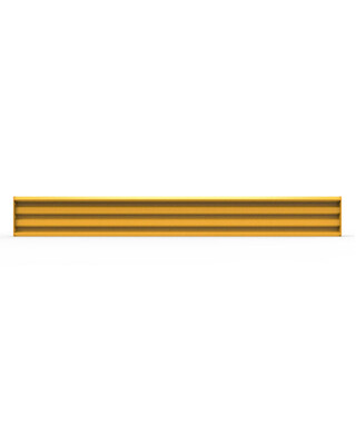 WORKWEAR, SAFETY & CORPORATE CLOTHING SPECIALISTS - Rib-Rail 3050 x 380 Including Fixings - Powder Coated Safety Yellow