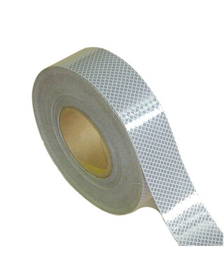 WORKWEAR, SAFETY & CORPORATE CLOTHING SPECIALISTS - Reflective Tape 50mm x 45m Roll Class 1 - White