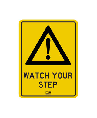 WORKWEAR, SAFETY & CORPORATE CLOTHING SPECIALISTS - Sign - Watch Your Step - 300H x 225W - Polypropylene