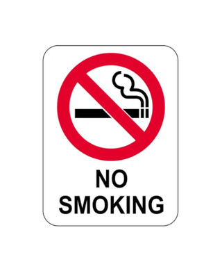 WORKWEAR, SAFETY & CORPORATE CLOTHING SPECIALISTS - Sign - No Smoking with Symbol - Polypropylene