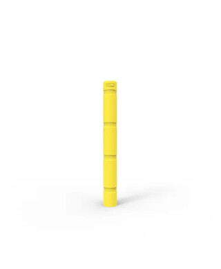 WORKWEAR, SAFETY & CORPORATE CLOTHING SPECIALISTS - Skinz Bollard Sleeve to suit up to 145mm Diameter, 1400m High - Safety Yellow