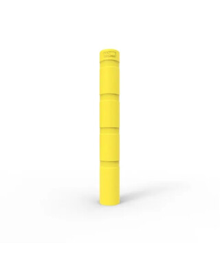 WORKWEAR, SAFETY & CORPORATE CLOTHING SPECIALISTS - Skinz Bollard Sleeve to suit up to 225mm Diameter, 1600mm High - Safety Yellow