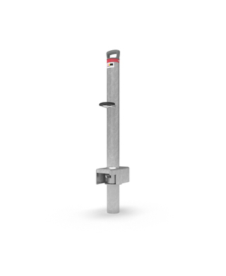 WORKWEAR, SAFETY & CORPORATE CLOTHING SPECIALISTS - Shared Locking Bollard Inground Removable - Galvanised