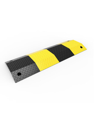 WORKWEAR, SAFETY & CORPORATE CLOTHING SPECIALISTS - Slo-Motion Standard Duty Speed Hump 1m - Black/Yellow