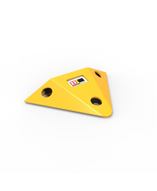 WORKWEAR, SAFETY & CORPORATE CLOTHING SPECIALISTS - Slo-Motion Steel Speed Hump End Caps per pair - Yellow