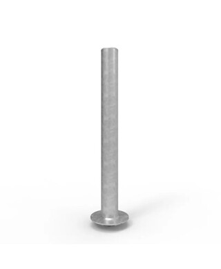 WORKWEAR, SAFETY & CORPORATE CLOTHING SPECIALISTS - Tee-lok Removable Bollard 90mm Surface Mounted - Galvanised