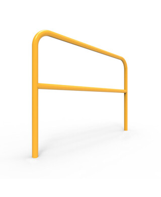 WORKWEAR, SAFETY & CORPORATE CLOTHING SPECIALISTS - U-Bar Double Rail 1.5m Below Ground - Galvanised and Powder Coated