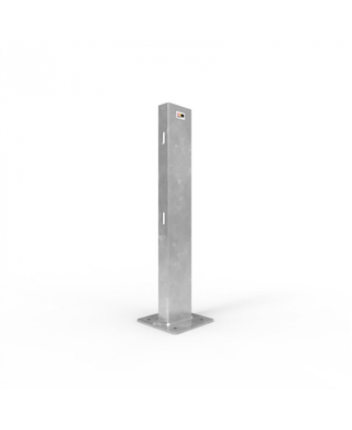 WORKWEAR, SAFETY & CORPORATE CLOTHING SPECIALISTS W-Beam Double Height Post 1140mm Surface Mounted - Galvanised