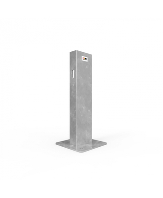 WORKWEAR, SAFETY & CORPORATE CLOTHING SPECIALISTS - W-Beam Single Height Post 725mm Surface Mounted - Galvanised