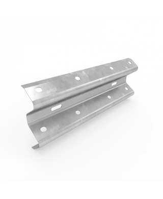 WORKWEAR, SAFETY & CORPORATE CLOTHING SPECIALISTS - W-Beam Rail for .5m Centres - Galvanised