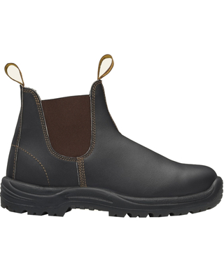 WORKWEAR, SAFETY & CORPORATE CLOTHING SPECIALISTS - 172 - XTREME SAFETY - Brown premium oil tanned leather elastic side boot - v cut