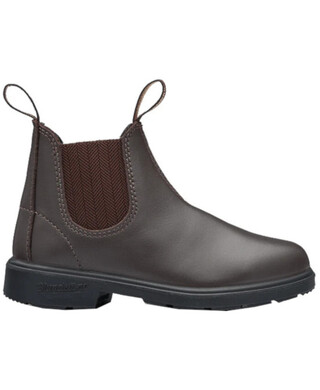 WORKWEAR, SAFETY & CORPORATE CLOTHING SPECIALISTS - 630 - Worklife - Childrens Non Safety Brown herringbone elastic side boot - v cut