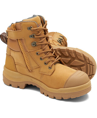 WORKWEAR, SAFETY & CORPORATE CLOTHING SPECIALISTS - 8060 - RotoFlex Wheat water-resistant nubuck 150mm zip sided safety boot