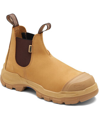 WORKWEAR, SAFETY & CORPORATE CLOTHING SPECIALISTS - 9000 - RotoFlex Wheat water-resistant nubuck elastic side safety boot