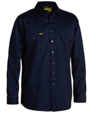 WORKWEAR, SAFETY & CORPORATE CLOTHING SPECIALISTS Cool Lightweight Drill Shirt - Long Sleeve