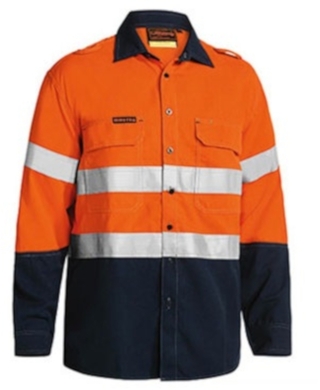 WORKWEAR, SAFETY & CORPORATE CLOTHING SPECIALISTS Tencate Tecasafe® Plus 580 Taped Hi Vis Lightweight Fr Vented Shirt - Long Sleeve