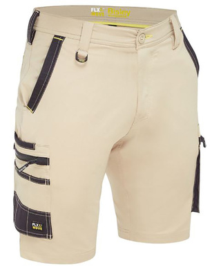 WORKWEAR, SAFETY & CORPORATE CLOTHING SPECIALISTS Flx & Move 4-Way Stretch Zip Cargo Short