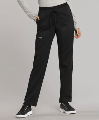 WORKWEAR, SAFETY & CORPORATE CLOTHING SPECIALISTS - Revolution - HIGH WAISTED KNIT BAND TAPERED WOMEN'S PANT - Regular