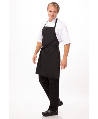WORKWEAR, SAFETY & CORPORATE CLOTHING SPECIALISTS Black Bib Apron No Pocket