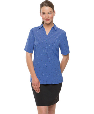 WORKWEAR, SAFETY & CORPORATE CLOTHING SPECIALISTS - Drift Print Short Sleeve Shirt - Ladies