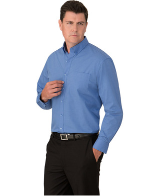 WORKWEAR, SAFETY & CORPORATE CLOTHING SPECIALISTS - Micro Check Long Sleeve Shirt - Mens