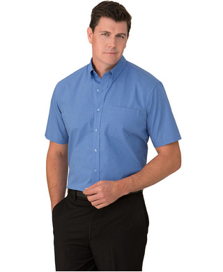 WORKWEAR, SAFETY & CORPORATE CLOTHING SPECIALISTS - Micro Check Short Sleeve Shirt - Mens