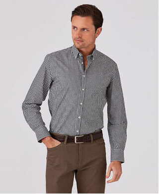 WORKWEAR, SAFETY & CORPORATE CLOTHING SPECIALISTS - Gingham City Check Long Sleeve Shirt - Mens