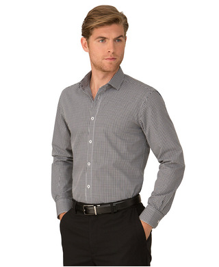 WORKWEAR, SAFETY & CORPORATE CLOTHING SPECIALISTS - So Ezy Check - Long Sleeve Shirt - Mens