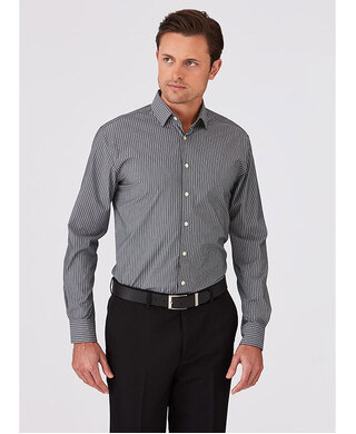 WORKWEAR, SAFETY & CORPORATE CLOTHING SPECIALISTS - CC Stripe - Long Sleeve Shirt - Mens