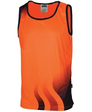 WORKWEAR, SAFETY & CORPORATE CLOTHING SPECIALISTS WAVE HIVIS SUBLIMATED SINGLET