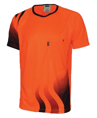 WORKWEAR, SAFETY & CORPORATE CLOTHING SPECIALISTS WAVE HIVIS SUBLIMATED TEE
