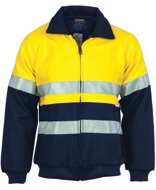 WORKWEAR, SAFETY & CORPORATE CLOTHING SPECIALISTS HiVis Two Tone Bluey Bomb er Jacket with CSR R/Tape