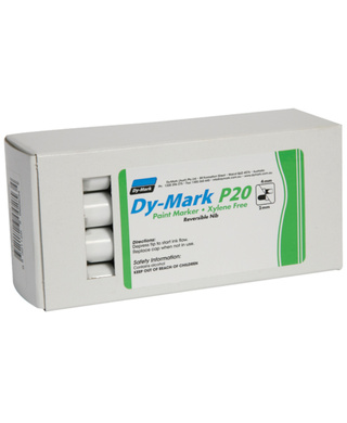 WORKWEAR, SAFETY & CORPORATE CLOTHING SPECIALISTS 12072011 - P20 Paint Marker, White, 12 Pk