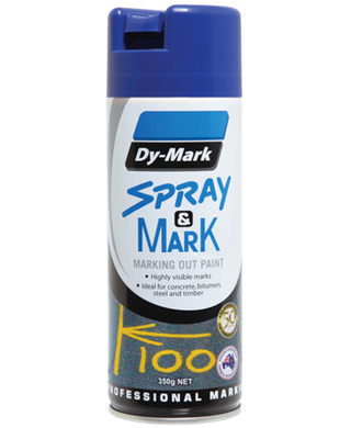 WORKWEAR, SAFETY & CORPORATE CLOTHING SPECIALISTS 40013503, Dy-Mark, Spray & Mark Blue, 350gm Each