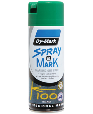 WORKWEAR, SAFETY & CORPORATE CLOTHING SPECIALISTS 40013504, Dy-Mark, Spray & Mark Green, 350gm Ctn 12