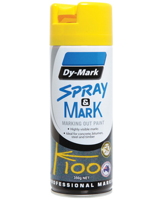 WORKWEAR, SAFETY & CORPORATE CLOTHING SPECIALISTS 40013505, Dy-Mark, Spray & Mark Yellow, 350gm Each