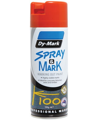 WORKWEAR, SAFETY & CORPORATE CLOTHING SPECIALISTS - 40013506, Dy-Mark, Spray & Mark Orange, 350gm Each