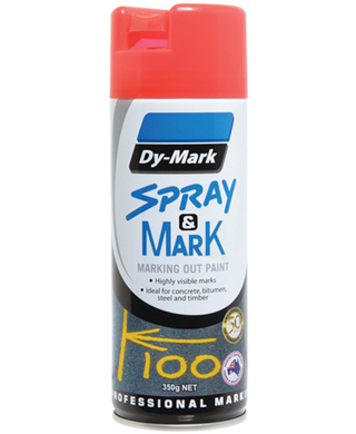 WORKWEAR, SAFETY & CORPORATE CLOTHING SPECIALISTS 40013526, Dy-Mark, Spray & Mark Fluro Orange, 350gm Ctn 12