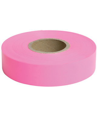WORKWEAR, SAFETY & CORPORATE CLOTHING SPECIALISTS 47760129 - Survey Tape 25x100 Fluro Pink