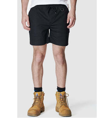 WORKWEAR, SAFETY & CORPORATE CLOTHING SPECIALISTS - MENS ELASTIC BASIC SHORT