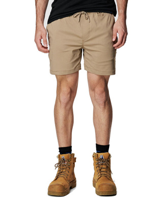 WORKWEAR, SAFETY & CORPORATE CLOTHING SPECIALISTS - MENS ELASTIC LIGHT SHORT
