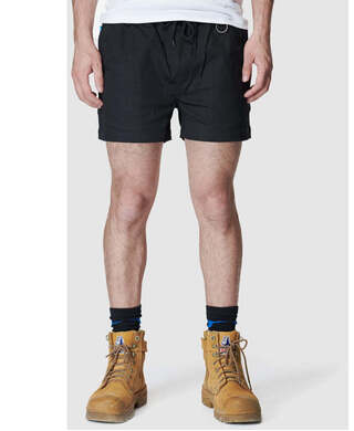 WORKWEAR, SAFETY & CORPORATE CLOTHING SPECIALISTS - MENS ELASTIC SHORT SHORT